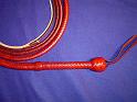 12 foot Red 12 plait Indiana Jones bullwhip B